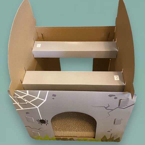 NEW Halloween Double Decker Tombstone Cat Scratcher & Hideout - Picture 10 of 14